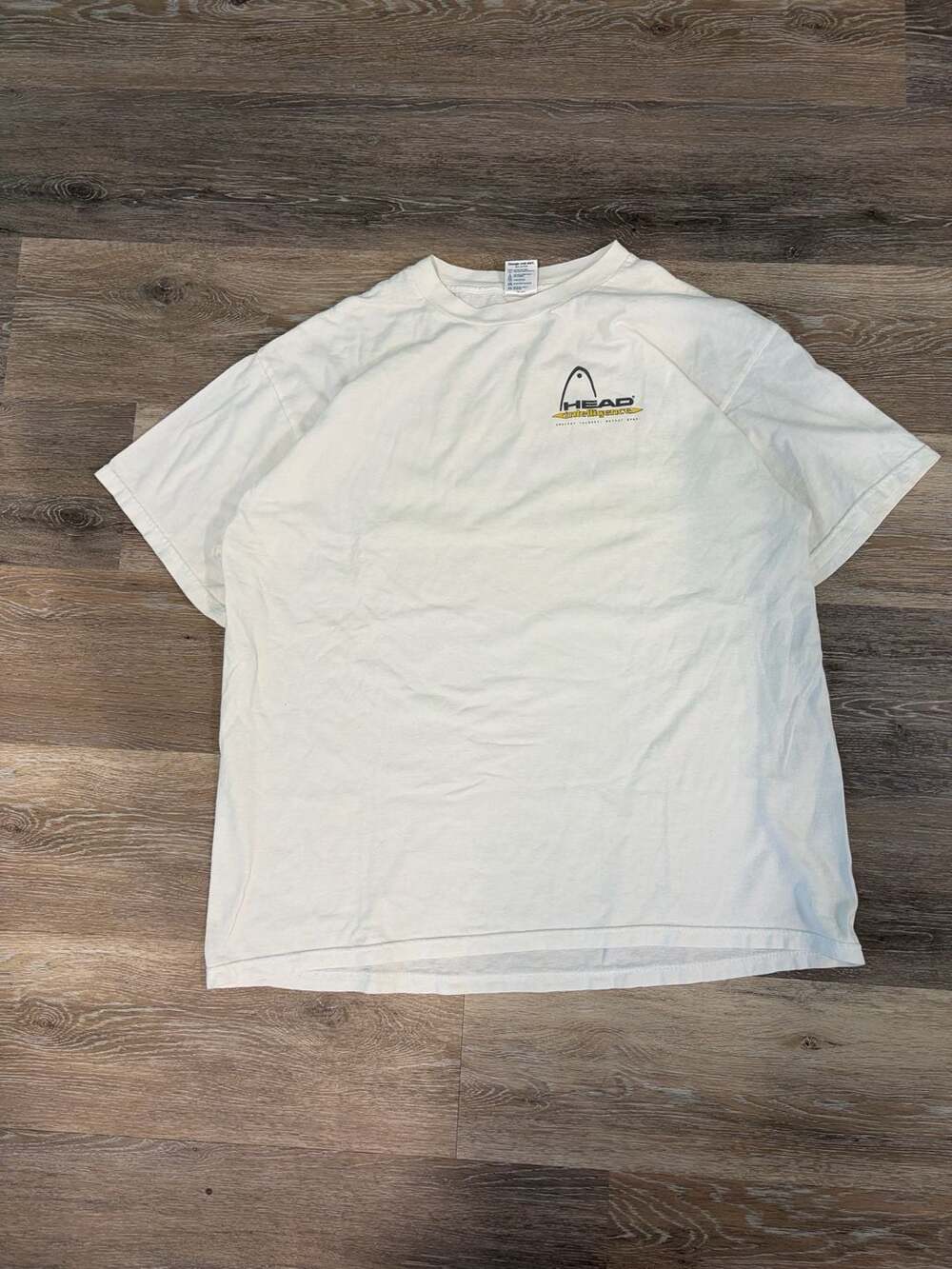 Head Intelligence Penn 1 T-Shirt Size XL Vintage White Cotton